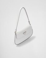 Prada Cleo Small Gloss Leather Flip Shoulder Bag - Image 2