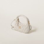 Wander Matelassé Soft Lamb Nappa Small Crescent Moon Bag - Image 2