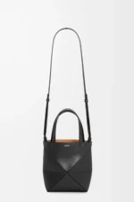 Mini Puzzle Fold tote in shiny calfskin - Image 9