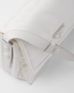 Small-filled Re-Nylon shoulder bag white - Image 2