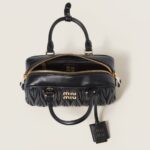 Arcadie Matelassé Small Soft Lamb Leather Handbag - Image 3