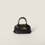 Mini Handbag in Aventure Nappa Leather Black