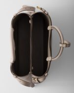 Prada Buckle Medium Leather Double-Belted Handbag - Image 4