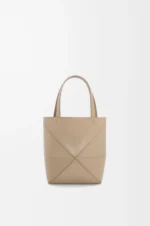 Mini Puzzle Fold tote in shiny calfskin - Image 4