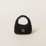 Wander Matelassé Soft Lamb Nappa Small Crescent Moon Bag