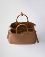 Prada Buckle Medium Leather Double-Belted Handbag - Image 3