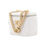 CHANEL 23P LIPSTICK BOX WITH CHAIN WHITE - Image 2