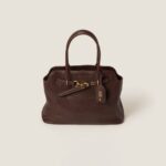 Aventure Nappa Leather Handbag Shrubland Color
