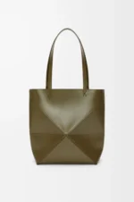Medium Puzzle Fold tote in shiny calfskin - Image 2