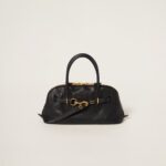 Aventure Nappa Large Leather Handbag Black