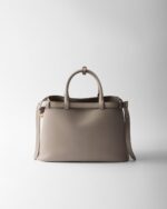 Prada Buckle Medium Leather Double-Belted Handbag - Image 3