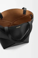 Mini Puzzle Fold tote in shiny calfskin - Image 7