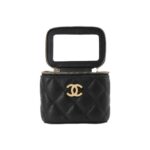 CHANEL 23P LIPSTICK BOX WITH CHAIN BLACK - Image 4