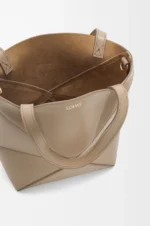 Mini Puzzle Fold tote in shiny calfskin - Image 6