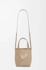 Mini Puzzle Fold tote in shiny calfskin - Image 9