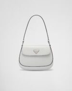 Prada Cleo Small Gloss Leather Flip Shoulder Bag