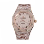 Audemars Piguet Royal Oak Iced Out Rose Gold Replica - Image 2