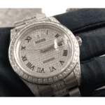 Rolex Datejust 116622 White Gold Diamond Dial Iced Out Replica - Image 2