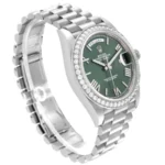Rolex Day Date Olive Diamond Replica - Image 2