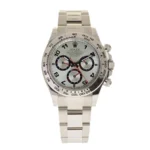 Rolex Daytona 116509 White Gold Silver Dial Replica