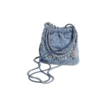 CHANEL MINI 22 HANDBAG DENIM WITH RIVET - Image 4