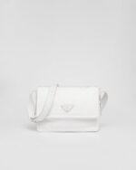 Small-filled Re-Nylon shoulder bag white
