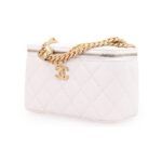CHANEL 23P LONG BOX WITH CHAIN WHITE - Image 3