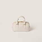 Arcadie Leather Small Handbag White - Image 4