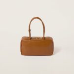 Beau Leather Handbag Cognac color - Image 2
