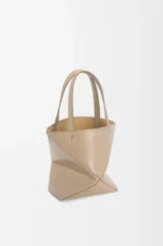 Mini Puzzle Fold tote in shiny calfskin - Image 3