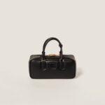 Arcadie Leather  Large Handbag Black Color