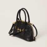 Aventure Nappa Leather Handbag Black - Image 4