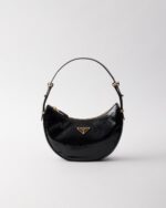 Prada Arqué Naplak Painted Leather Shoulder Bag