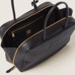 Leather Beau Handbag Black color - Image 3