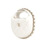 CHANEL 23C POUCH EVENING BAG WHITE - Image 4