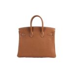 Hermès Birkin 25 with gold-plated hardware, fully hand-stitched togo - Image 2