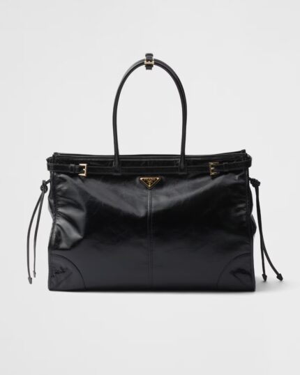 Prada Bonnie Oversized Leather Handbag