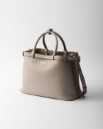 Prada Buckle Medium Leather Double-Belted Handbag - Image 2