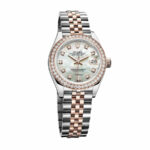 Rolex Datejust 279381RBR Everose Gold Sundust With Diamond Dial Replica - Image 2
