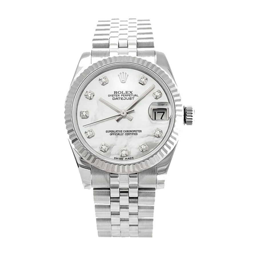 rolex-datejust-31mm-178274-steel-white-gold-automatic-mother-pearl-diamond-dial.jpg Rolex 178240 Replica - Image 1