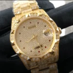 Rolex Gold Full Diamond Replica - Image 2