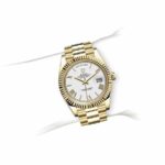 Rolex Day-Date II Collection Gold Silver White Dial 218238 Replica - Image 4