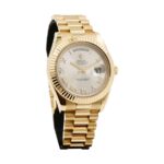 Rolex Day-Date II Collection Gold Silver White Dial 218238 Replica - Image 2