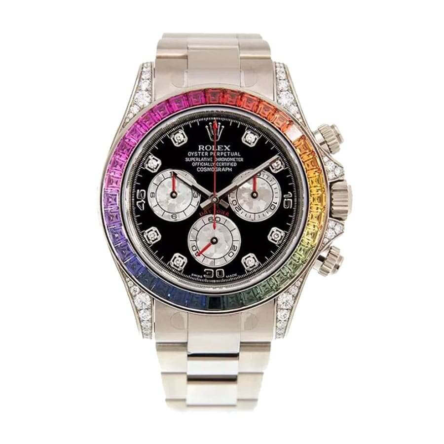 rolex-daytona-cosmograph-white-gold-diamond-set-custom-rainbow-116599rbow-replica.jpg Rolex Black Diamond Replica - Image 1