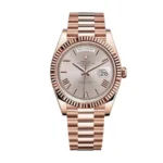 Rolex Day-Date 228235 AR Rose Gold Wrapped Rhodium Dial Replica
